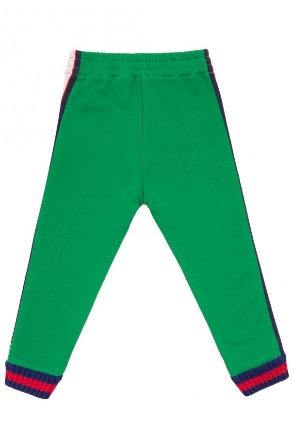 Sweatpants with stripes Gucci Kids Vitkac Singapore